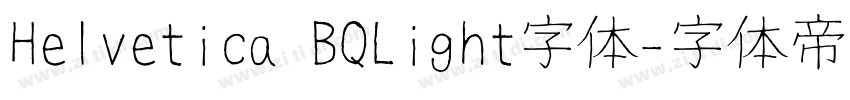 Helvetica BQLight字体字体转换